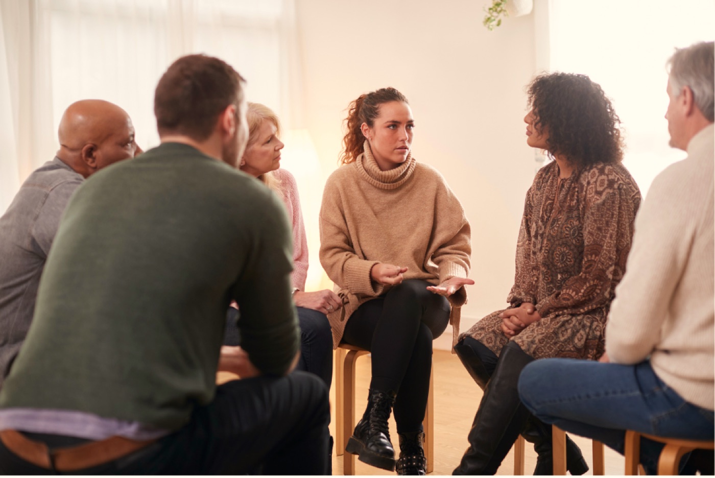 A group discussion during Paula's Brain Health & Wellness course
